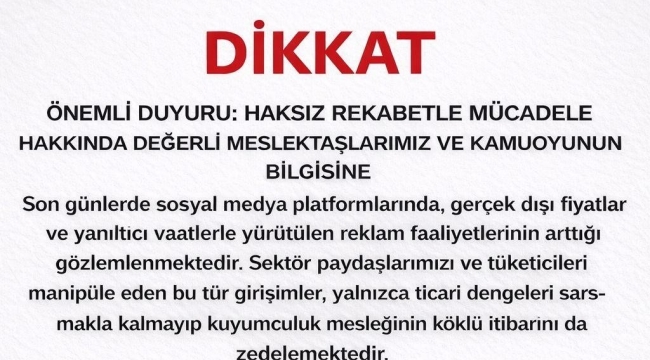 Ünye Kuyumcular Derneği, Gerçek Dışı Vaatler ile Yanıltıcı Reklamlara "Dur!" Dedi