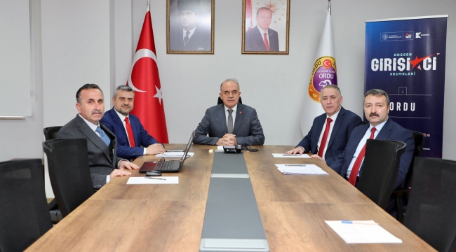 Vali Erol, KOSGEB'in İş Geliştirme Desteği Değerlendirme Toplantısına Katıldı