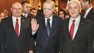 Argan, T.B.M.M Resepsiyonunda Erdoğan ve Kurtulmuş İle Birlikte 