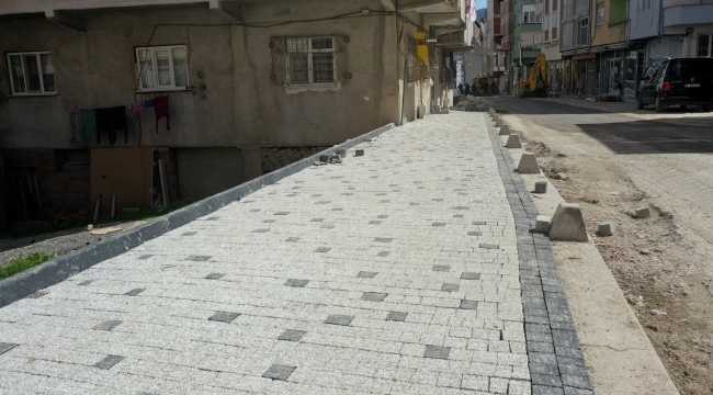 Kumru'ya Modern Kaldırım