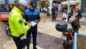 Ordu'da Trafiğe Kapalı Caddelerde Motosiklet Denetimi