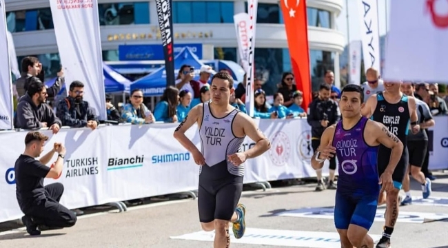 Ordulu Yusuf Efe Gündüz'den Çaycuma Duatlonu'nda Şampiyonluk