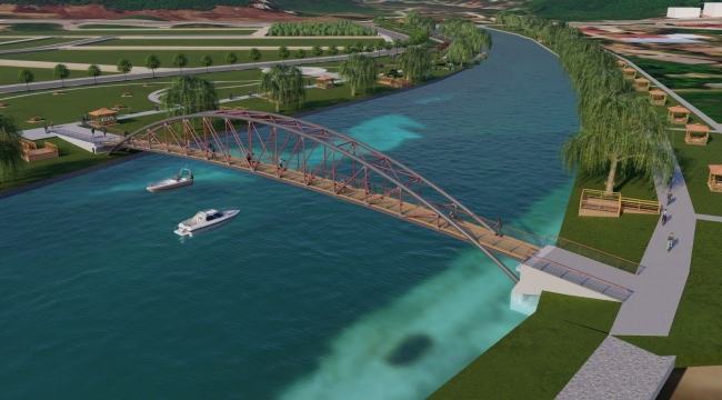 Turnasuyu Kordon Park'a Yaya Köprüsü