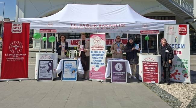 Ünye'de Kanserle Mücadelenin Önemine Dikkat Çekildi