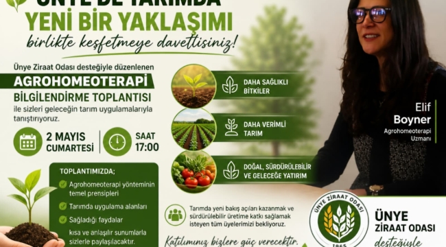 Elif Boyner Agrohomeoterapiyi Anlatacak