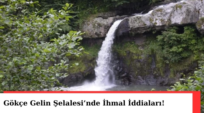 Gökçe Gelin Şelalesi'nde İhmal İddiaları!