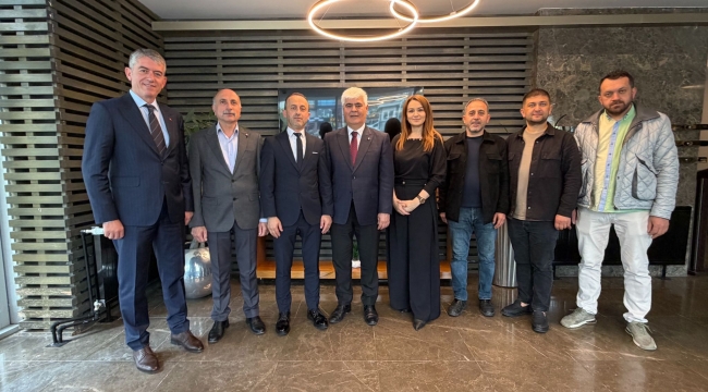 Konfederasyon Genel Başkanı Şen, Başkan Genç'in Misafiri Oldu
