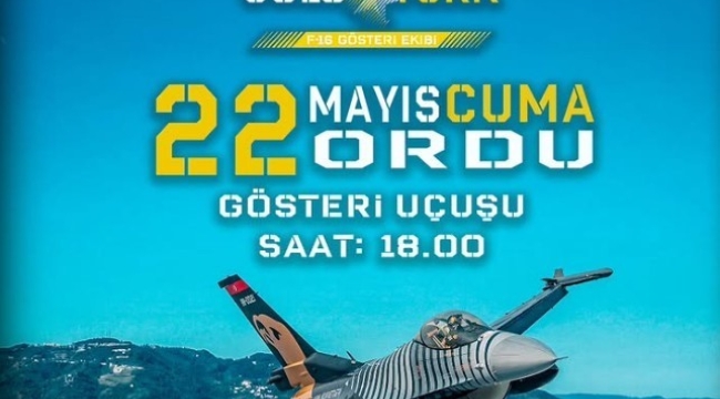 Ordu'da SOLOTÜRK Gösterisi Yapılacak