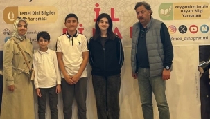 TOKİ Ömer Çam Ortaokulu, "Peygamberimizin Hayatı" Bilgi Yarışmasında Ordu 3.'sü