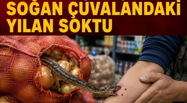 Ünye'de Şok Olay: Market Çalışanını Soğan Çuvalındaki Yılan Soktu!