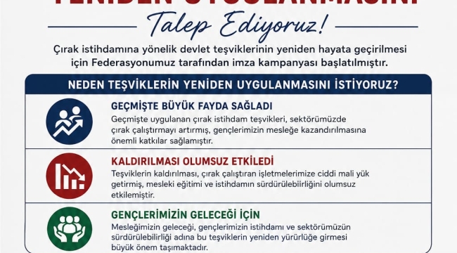 Başkan Genç: "Çıraklarımız İçin Devlet Teşvikleri Yeniden Uygulanmalı"