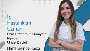 İç Hastalıkları Uzmanı Uzm. Dr. Yağmur Günaydın Piyade Hasta Kabulüne Başladı