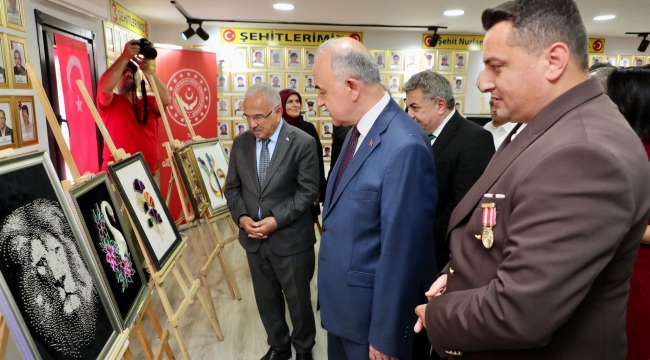 Şehit Yakınları ve Gazilerden El Sanatları Sergisi