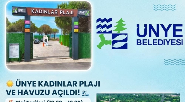 Ünye Kadınlar Plajında Sezon Açıldı!