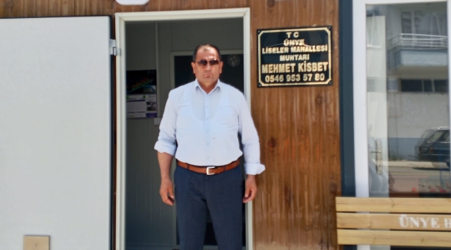 Ünye Liseler Mahallesi'ne Muhtar Evi