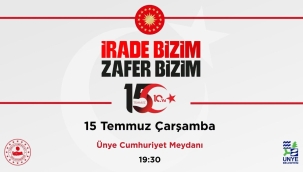 15 Temmuz Demokrasi Ve Milli Birlik Günü Ünye'de Düzenlenecek Programlarla Anılacak