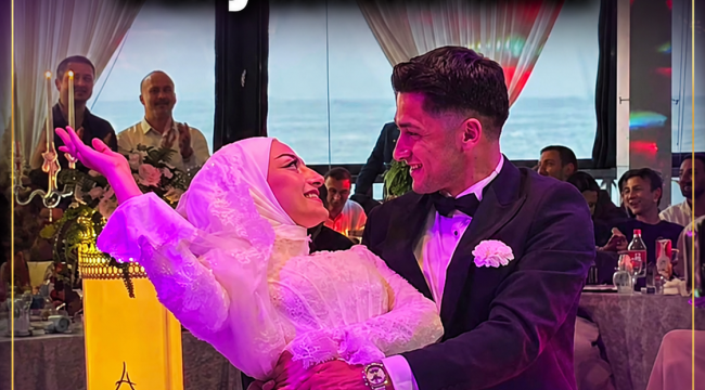 Fatma Melike Özbek ile Yunus Emre Erdem Dünyaevine Girdi
