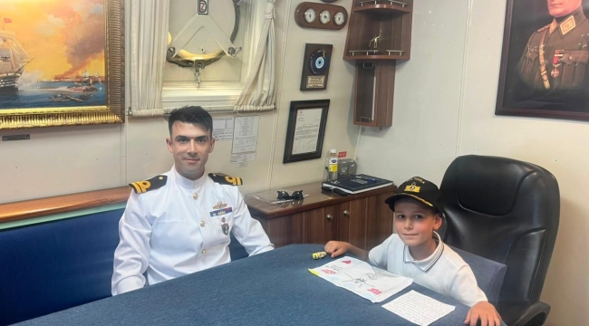 Minik Ziyaretçilerden TCG Tuzla Personeline Duygulandıran Satırlar