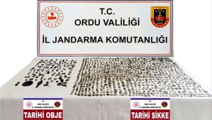 Ordu Jandarma'dan Tarihi Eser ve Kaçak Araç Operasyonu