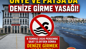 Ordu Valiliği'nden Ünye ve Fatsa'da Denize Girme Yasağı!