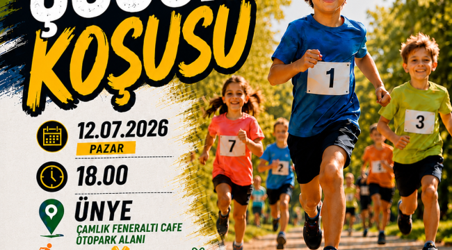 Ünye'de Çocuk Koşusu Heyecanı 12 Temmuz'da Yaşanacak
