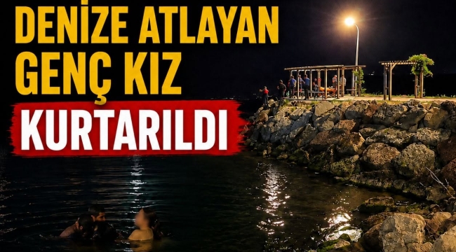 Ünye'de Genç Kız Denize Atladı, Ekipler Kurtardı
