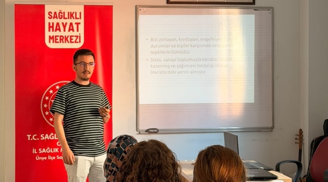 Ünye'de Sağlıklı Hayat Saatleri'nde Stres Yönetimi Ele Alındı