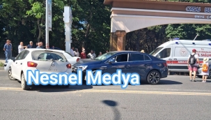 Ünye'de Trafik Kazası Ucuz Atlatıldı