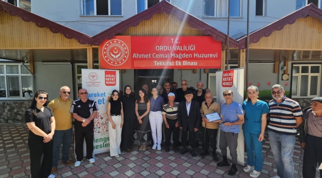 Ünye'de Yaşlı Bakım Evlerinde "Hareket Yaşı" Taraması Yapıldı