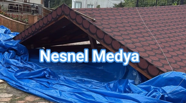 Ünye Gölcüğez Mahallesinde Çatı Uçtu: 3 Yaralı