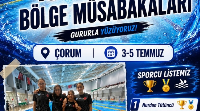 Zirve Spor Kulübü Yüzme Takımı Çorum'da Ordu'yu Temsil Edecek